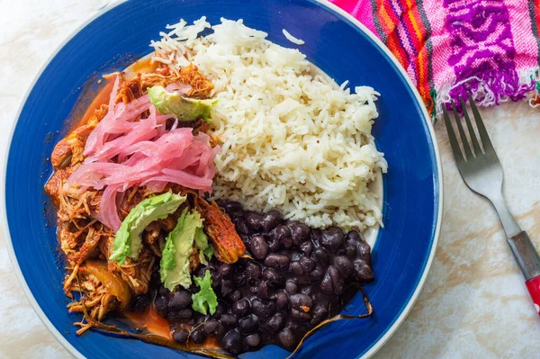 Cochinita Pibil Μεξικάνικο Πιτ Ψητό Χοιρινό Πιάτο Από Χερσόνησο Γιουκατάν — Φωτογραφία Αρχείου
