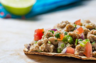 Vejetaryen Vejetaryen Soya Protein Ceviche, Meksika Sebze Mutfağı