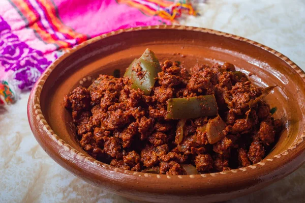 Vegetariana Vegana Cochinita Pibil, Texturizada Tacos de Proteína de Soja — Foto de Stock