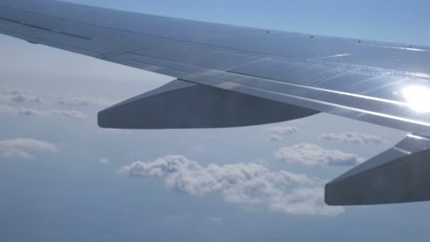Pohled Okna Letadla — Stock video