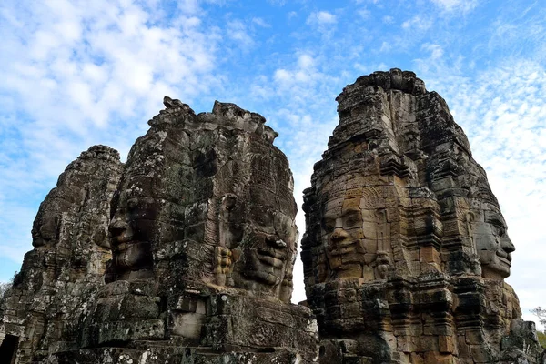 Los rostros de Bayon, Angkor Thom, Camboya . — Foto de Stock