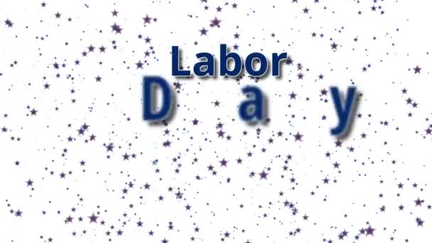 Labor Day Försäljning Specialerbjudande Text — Stockvideo