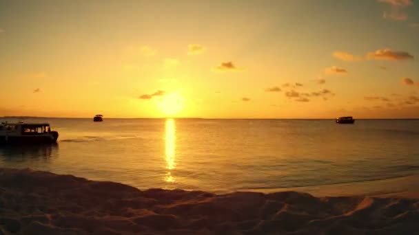 Coucher Soleil Sur Océan Indien — Video