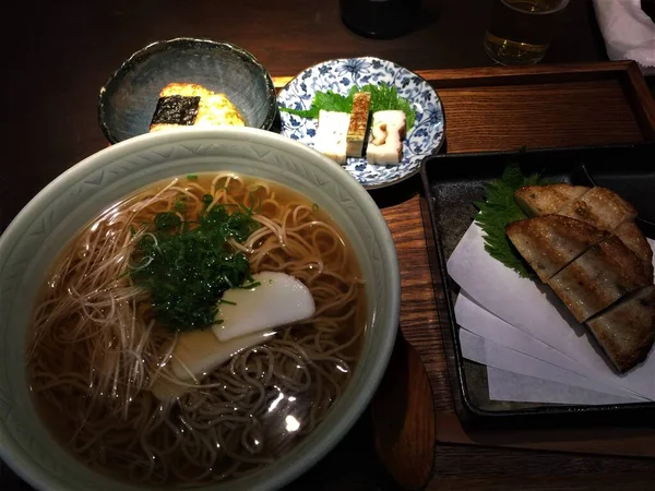 Uma deliciosa refeição japonesa no Himeji, Japão — Fotografia de Stock