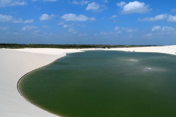 Velká laguna v Jericoacoara Np, Brazílie — Stock fotografie