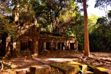 View of a beautiful temple in the Angkor complex