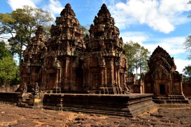 View of a beautiful temple in the Angkor complex