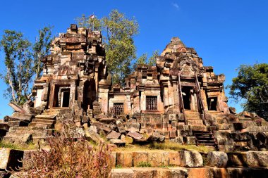 View of the ancient Ek Phnom temple, Battambang