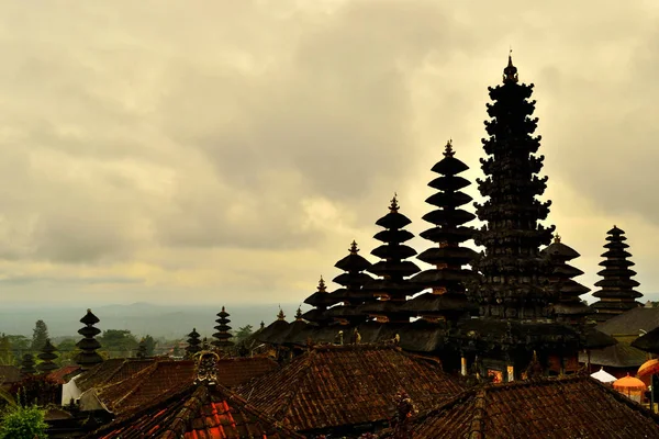 Vista Algunos Edificios Sagrados Complejo Pura Besakih Bali — Foto de Stock