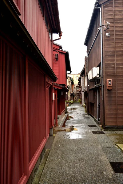 View Classic Japanese Alley Kanazawa Japan — Stock Photo, Image