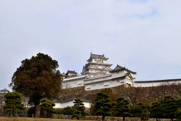 Uitzicht Het Himeji Kasteel Tijdens Het Winterseizoen Japan — Stockfoto