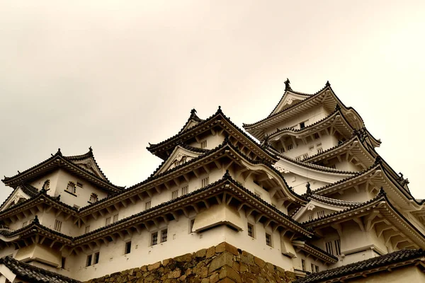 Uitzicht Het Himeji Kasteel Tijdens Het Winterseizoen Japan — Stockfoto