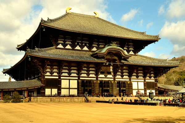 Внешний Вид Храма Тодай Цзи Нара — стоковое фото