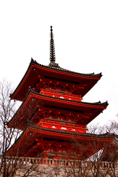 Вид Чудесную Пагоду Коясу Комплексе Киомио Киото — стоковое фото