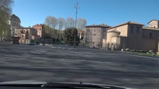ローマ イタリア 2020年4月1日 観光客や交通のないForo Olitorioのビュー — ストック動画
