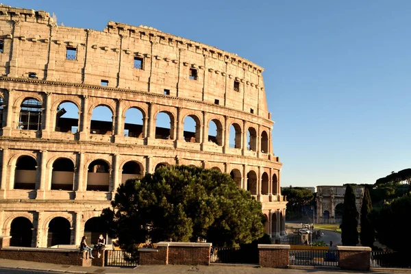 Mai 2020 Rom Italien Blick Auf Das Kolosseum Ohne Touristen — Stockfoto