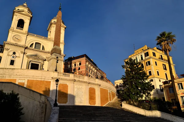 Maio 2020 Roma Itália Vista Trinita Dei Monti Sem Turistas — Fotografia de Stock