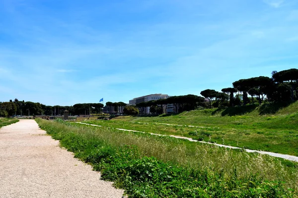 May 8Th 2020 Rome Italy View Circus Maximus Tourists Due — Stock Photo, Image