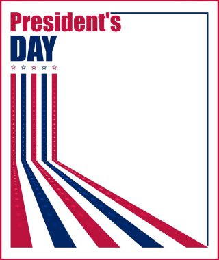 ABD Başkanlık Günü kutlamaları için vektör illüstrasyonu