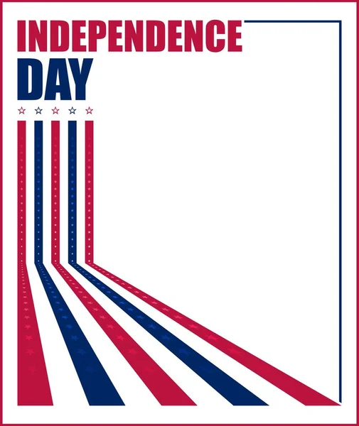 Vector Ilustración Para Nosotros Celebración Del Día Independencia — Vector de stock