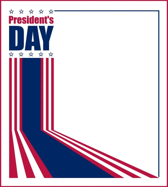 Illustrazione Vettoriale Celebrazione Della Giornata Del Presidente Degli Stati Uniti — Vettoriale Stock