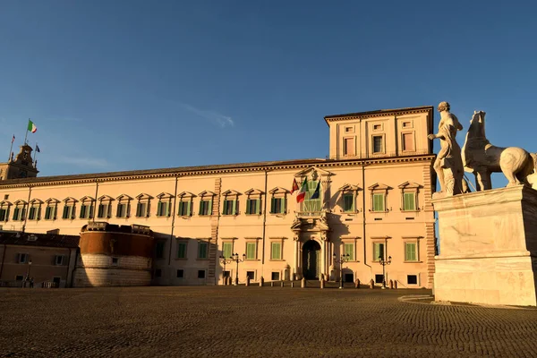 Maj 2020 Rom Italien Utsikt Över Quirinale Palace Stängd Utan — Stockfoto