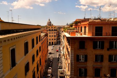 25 Mayıs 2020, Roma, İtalya: Kilit altındaki 2. aşama nedeniyle turistler olmadan Piazza di Spagna 'nın manzarası