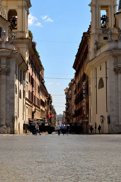 Maj 2020 Rom Italien Utsikt Över Piazza Del Popolo Utan — Stockfoto