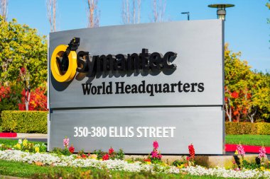 Symantec logosu Silikon Vadisi 'ndeki genel merkezde.