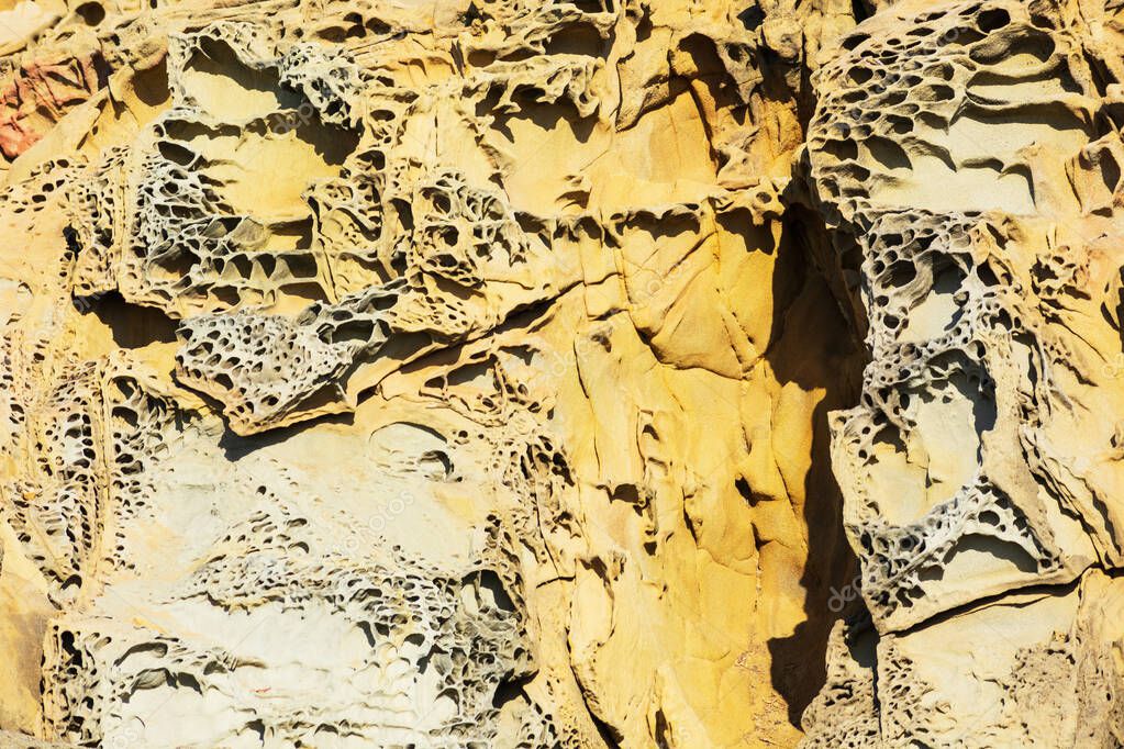 Formación de Tafoni, piedra arenisca de textura única 2024