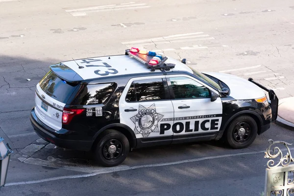 Поліцейський департамент Лас-Вегаса Поліційний департамент Lvmpd перехоплювач вантажопідйомності патрулювання території на Смузі — стокове фото