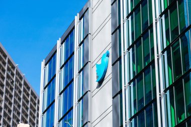 Twitter HQ campus in downtown San Francisco. Twitter is an American microblogging and social networking service clipart
