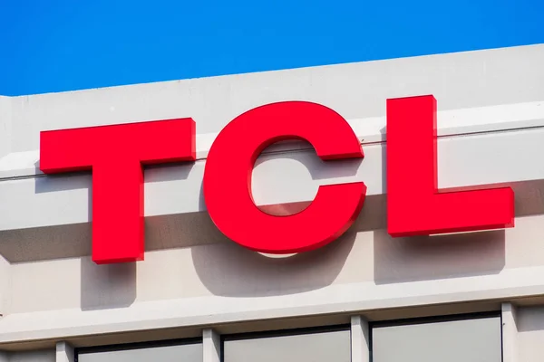 Logo Tcl Sur Campus Tcl Research America Dans Silicon Valley — Photo