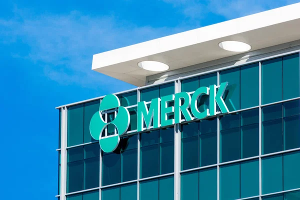 Merck Zeichen Bei Merck Research Laboratories Silicon Valley Merck Inc — Stockfoto