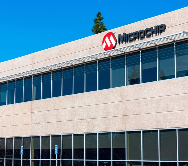 Die Zentrale Von Mikrochips Silicon Valley Microchip Technology Inc Stellt — Stockfoto