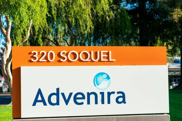 Знак Advenira Штаб Квартирі Advenira Enterprises Кремнієвій Долині Саннівейл Каліфорнія — стокове фото