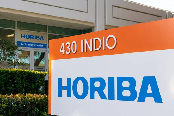 Silikon Vadisi Ndeki Horiba Enstrüman Merkezi Nde Horiba Tabelası Horiba — Stok fotoğraf