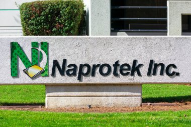 Naprotek, Silikon Vadisi 'nin merkezinde bulunan Naprotek Inc.' in merkez kampüsündeki San Jose, California, ABD - 2020