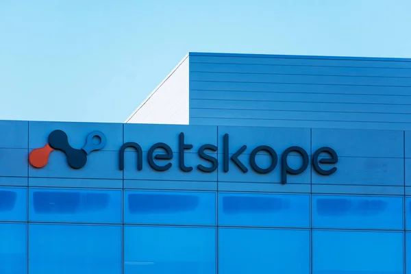 Логотип Netskope Подпись Netskope Netskope Помогает Компаниям Защитить Данные Угроз — стоковое фото