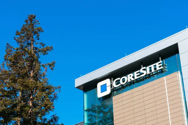 Exterior Del Centro Datos Coresite Silicon Valley Coresite Realty Corporation — Foto de Stock