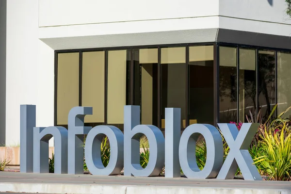 Gran Signo Infoblox Sede Empresa Infoblox Una Empresa Privada Automatización — Foto de Stock