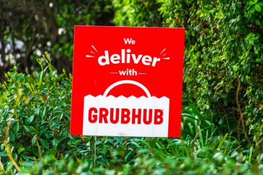 Çevrimiçi ve mobil hazır gıda sipariş ve teslimat pazarı Grubhub - San Francisco, Kaliforniya, ABD - 2020