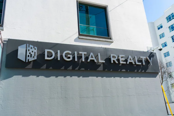 Logo Digital Realty Siedzibie Digital Realty Trust San Francisco Kalifornia — Zdjęcie stockowe