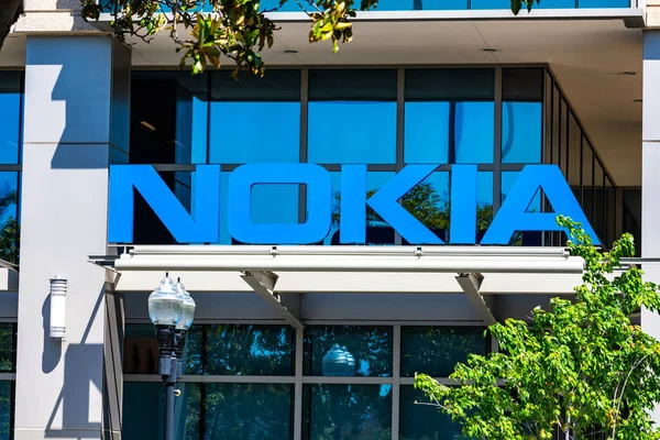 Nokia Logo Auf Dem Firmencampus Silicon Valley Nokia Ist Ein — Stockfoto