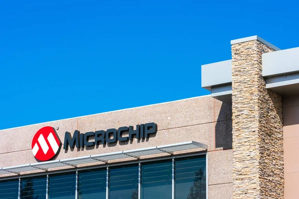 Mikrochip Anmelden Und Unterschreiben Microchip Technology Inc Stellt Mikrocontroller Mixed — Stockfoto