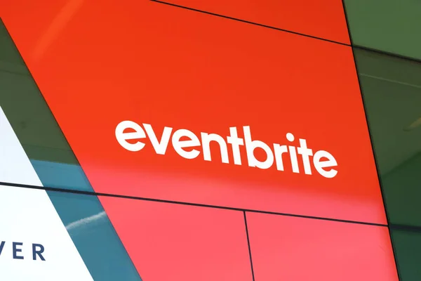 Eventbrite Logo Facade Eventbrite Usa Based Event Management Ticketing Website — Stock Photo, Image