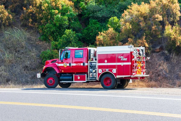 Cal Fire Motor Truck California Department Forestry Fire Protection Zaparkované — Stock fotografie