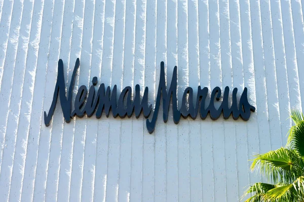 Neiman Marcus Sign Facade Luxury Department Store Upscale Outdoor Shopping — Φωτογραφία Αρχείου