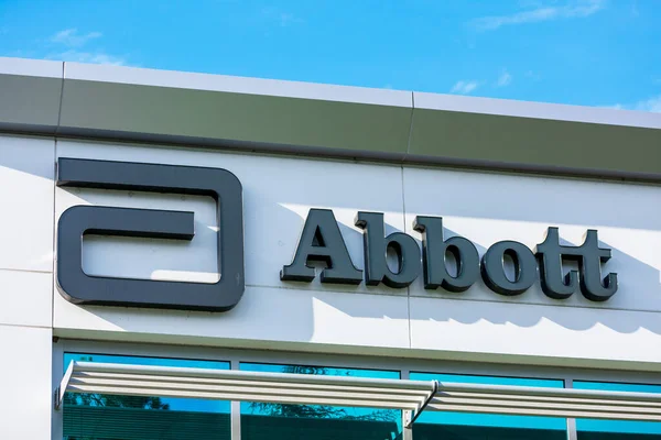 Abbot Logo Sign Company Office Silicon Valley Abbott Labs American — Stock Photo, Image