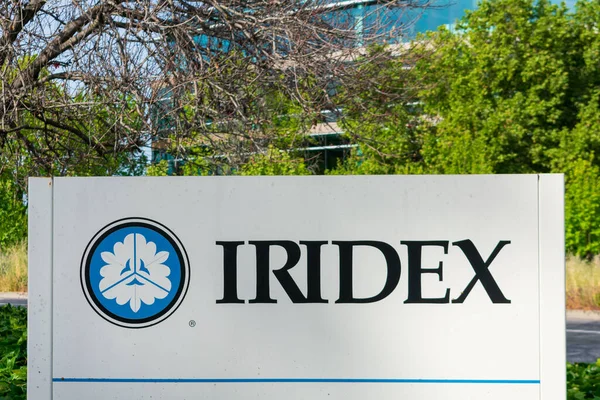 Drogowskaz Iridex Siedzibie Producenta Sprzętu Medycznego Dolinie Krzemowej Mountain View — Zdjęcie stockowe